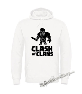 CLASH OF CLANS - Barbarian Logo - biela pánska mikina
