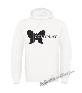 COLDPLAY - Butterfly Logo - biela pánska mikina