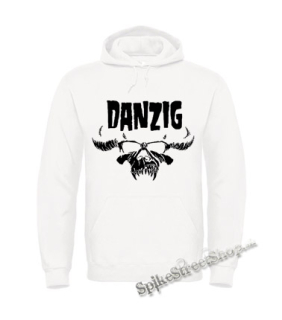 DANZIG - Logo Skull - biela pánska mikina