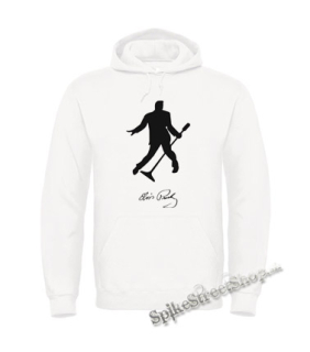 ELVIS PRESLEY - Silhouette Signature - biela pánska mikina