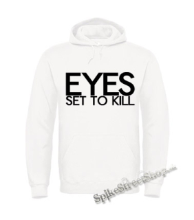 EYES SET TO KILL - Logo - biela pánska mikina