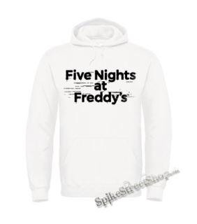 FIVE NIGHTS AT FREDDY'S - Logo - biela pánska mikina