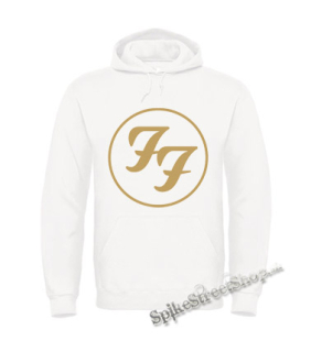 FOO FIGHTERS - Gold Logo - biela pánska mikina