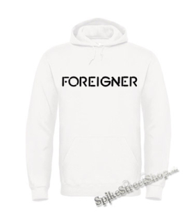 FOREIGNER - Logo - biela pánska mikina