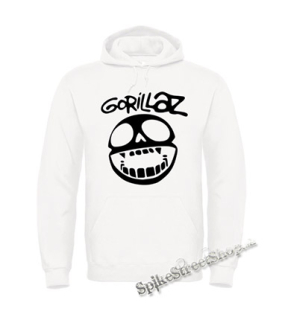 GORILLAZ - Noodle Skull Face - biela pánska mikina