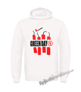 GREEN DAY - Bombs - biela pánska mikina