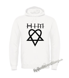 HIM HEARTAGRAM - biela pánska mikina