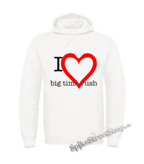 I LOVE BIG TIME RUSH - biela pánska mikina