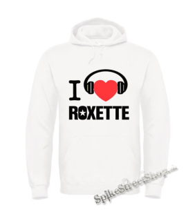 I LOVE ROXETTE - biela pánska mikina
