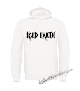 ICED EARTH - Logo - biela pánska mikina