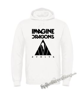 IMAGINE DRAGONS - Evolve Triangle Black - biela pánska mikina