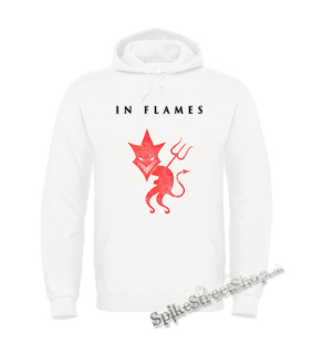 IN FLAMES - Devil - biela pánska mikina