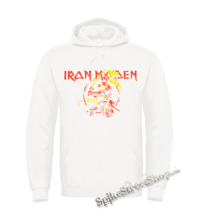 IRON MAIDEN - Red Yellow Senjutsu Samurai - biela pánska mikina