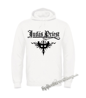 JUDAS PRIEST - Crest - biela pánska mikina