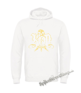 KORN - Logo Crest Bakersfield Gold - biela pánska mikina
