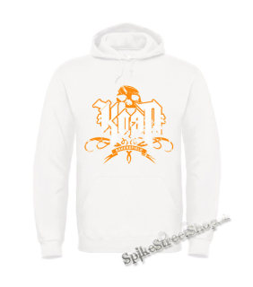 KORN - Logo Crest Bakersfield Orange - biela pánska mikina