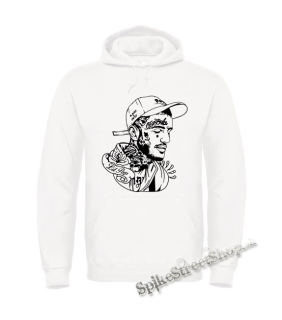 LIL PEEP - Cry Baby Portrait - biela pánska mikina