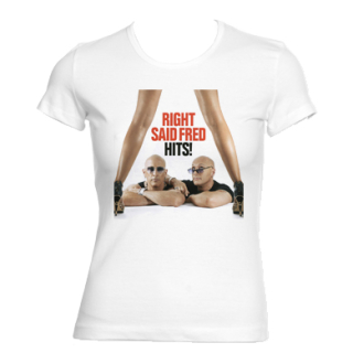 RIGHT SAID FRED - Hits! - biele dámske tričko