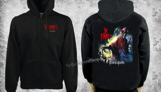 IN FLAMES - Foregone - čierna pánska mikina na zips