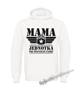 MAMA - Jednotka pre špeciálne úlohy - biela pánska mikina