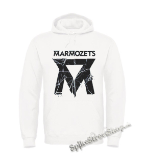 MARMOZETS - Smashed Logo - biela pánska mikina