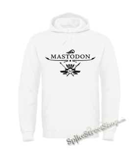MASTODON - Logo - biela pánska mikina