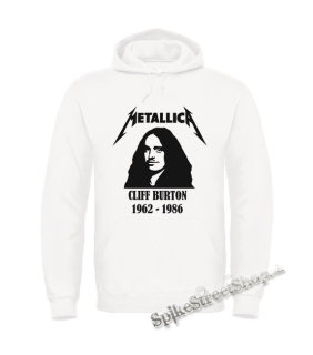 METALLICA - Cliff Burton 1962-1986 - biela pánska mikina