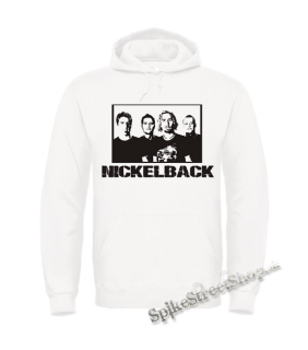 NICKELBACK - Logo & Band - biela pánska mikina