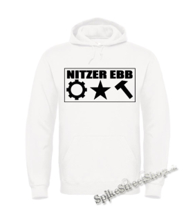 NITZER EBB - Logo After Party - biela pánska mikina
