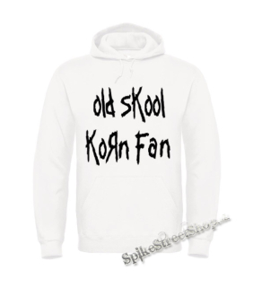 OLD SKOOL KORN FAN - biela pánska mikina