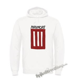 PARAMORE - 3 Bar - biela pánska mikina