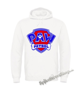 LABKOVÁ PATROLA - PAW PATROL - Logo - biela pánska mikina