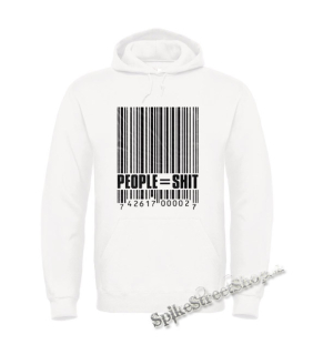 PEOPLE SHIT - biela pánska mikina