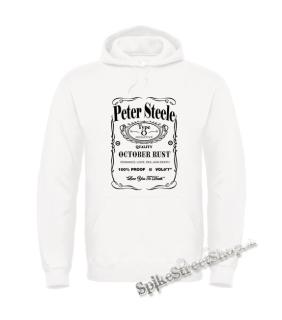 PETER STEELE - Jack Daniels Crest - biela pánska mikina