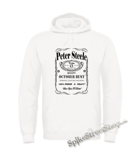 PETER STEELE - Jack Daniels Crest - biela pánska mikina
