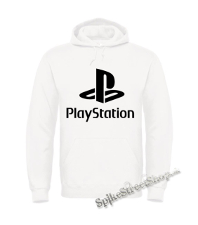 PLAYSTATION - Logo - biela pánska mikina