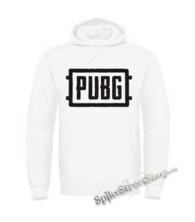 PUBG - Logo - biela pánska mikina