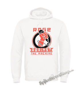 RAGE AGAINST THE MACHINE - Revolution - biela pánska mikina
