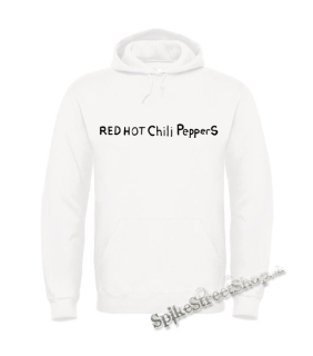 RED HOT CHILI PEPPERS - Written Logo By The Way - biela pánska mikina