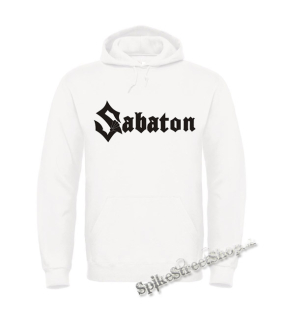 SABATON - Logo - biela pánska mikina