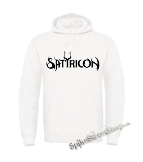 SATYRICON - Logo - biela pánska mikina