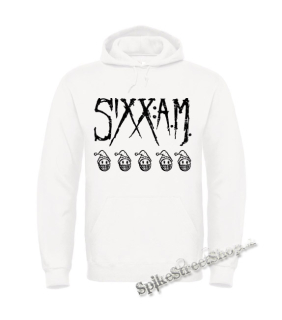 SIXX AM - biela pánska mikina