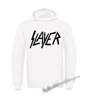 SLAYER - Logo - biela pánska mikina