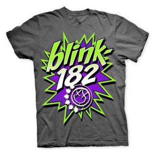 BLINK 182 - POW Smiley Grey - pánske tričko (-40%=AKCIA)