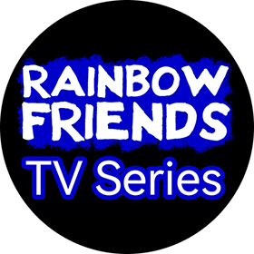 Podložka pod myš RAINBOW FRIENDS - Logo TV Series - okrúhla