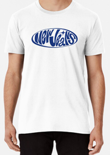 NEWJEANS - Logo Blue - biele pánske tričko