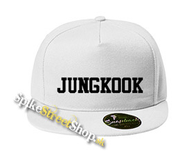 JUNGKOOK - Logo - biela šiltovka model "Snapback"