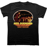 NEIL DIAMOND - Sweet Caroline Oval - čierne pánske tričko