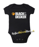 BLACK & DECKER - Logo - čierne detské body