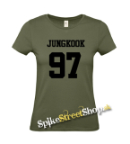 JUNGKOOK - 97 - khaki dámske tričko